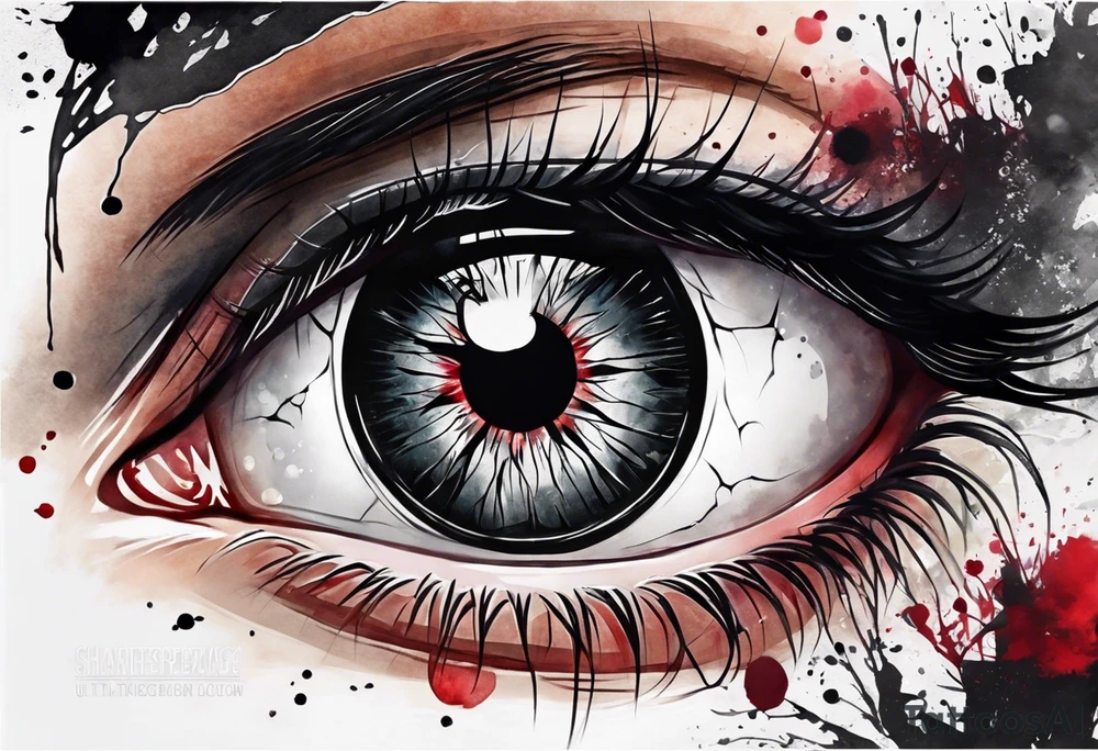 Sharingan eyes tattoo idea