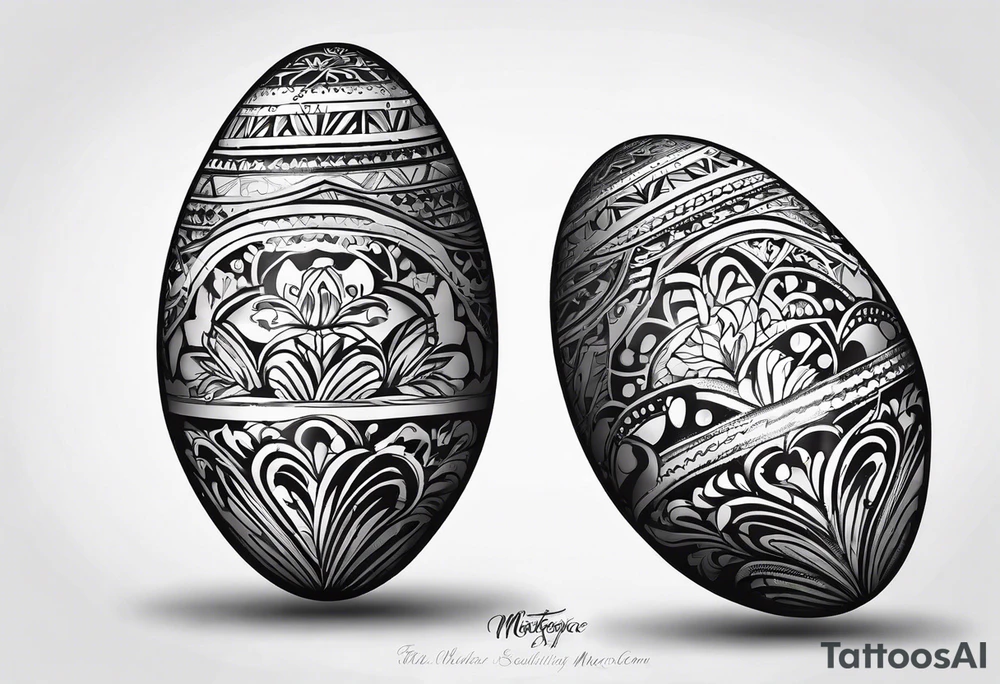 Two Cuban shaking maracas. tattoo idea