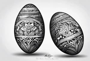 Two Cuban shaking maracas. tattoo idea