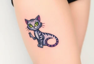 Cheshire cat tattoo idea