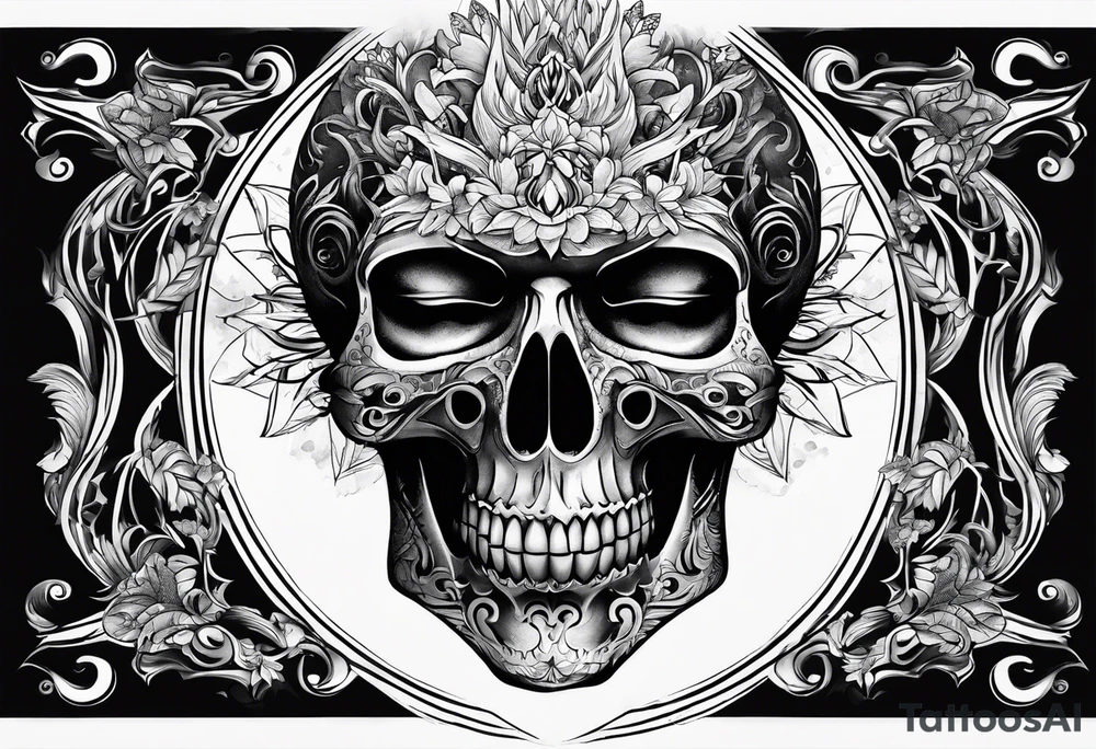 dark shadow rising up from the dead tattoo idea