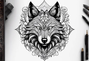 Demon renard tattoo idea