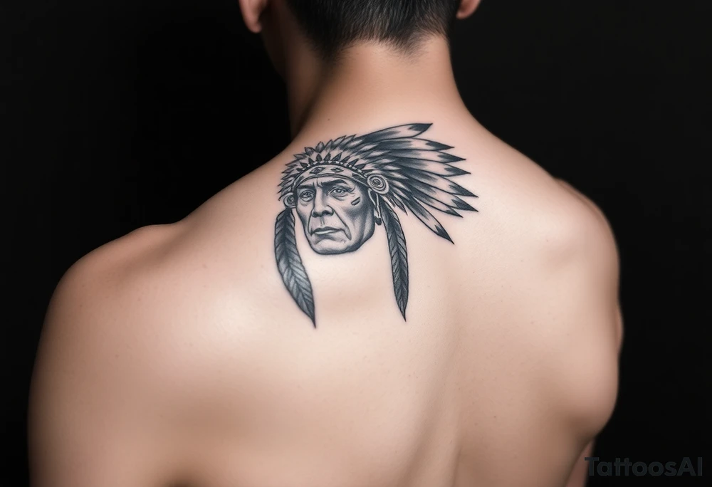 Native cherokee tribal for shoulder tattoo idea