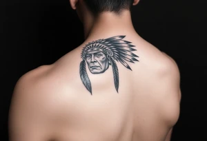 Native cherokee tribal for shoulder tattoo idea