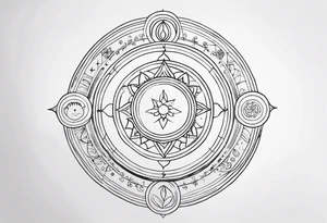 vedic astrology tattoo idea