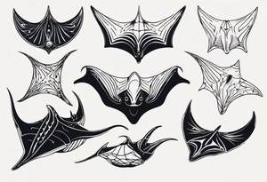 a manta ray tattoo idea