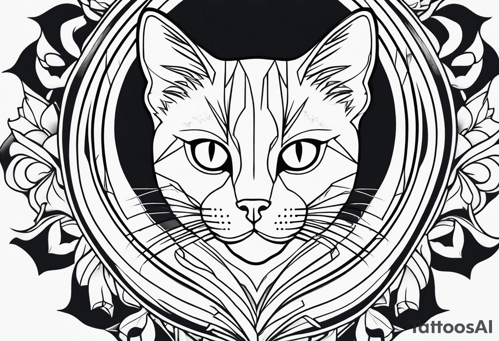 Black Cat tattoo idea