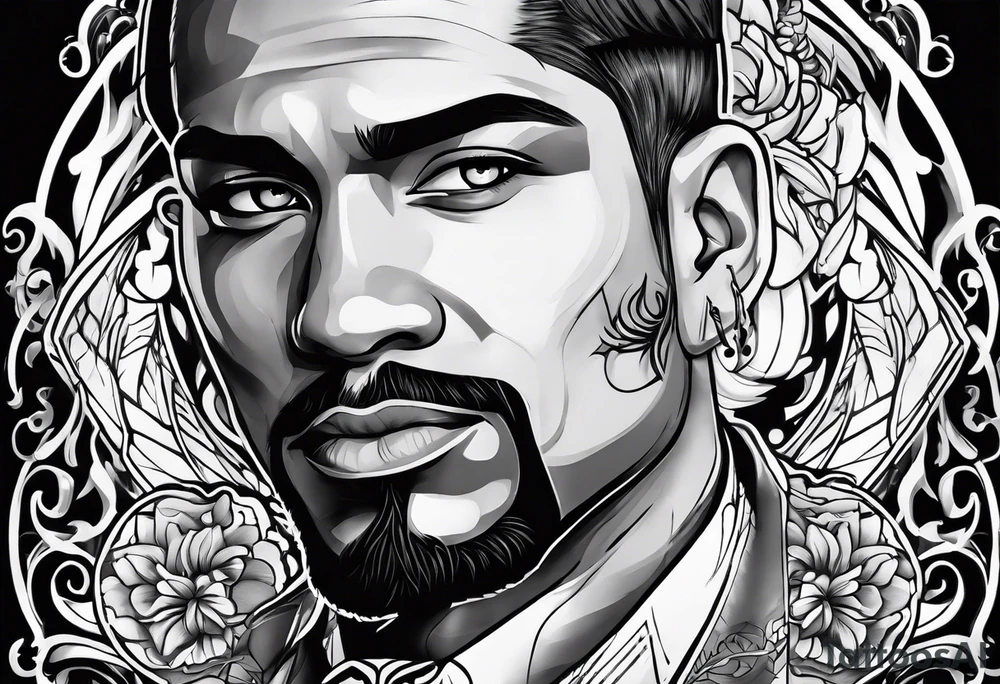 Koolie portrait tattoo idea