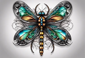 dragonfly made out of wrenches tattoo idea