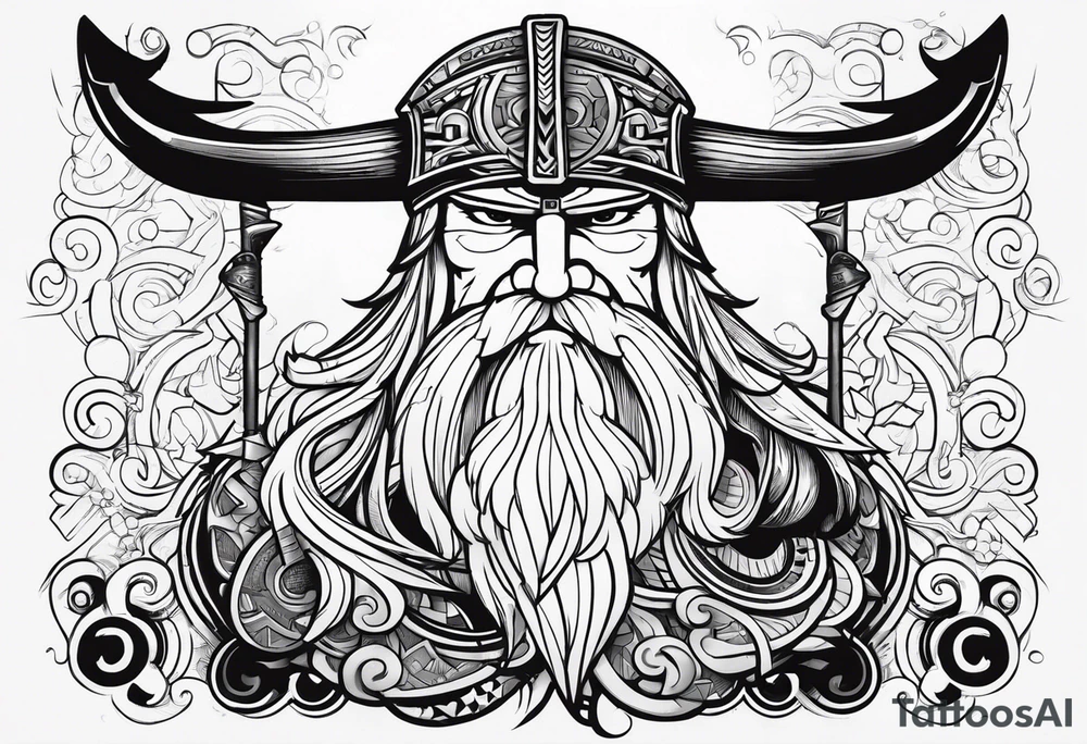 Odin hammer tattoo idea