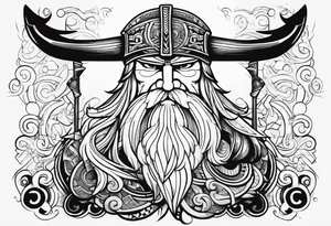 Odin hammer tattoo idea