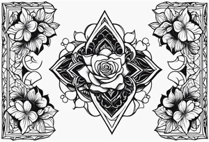 Duas rosas para homem tattoo idea