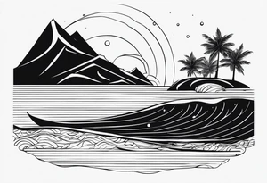 water tattoo idea