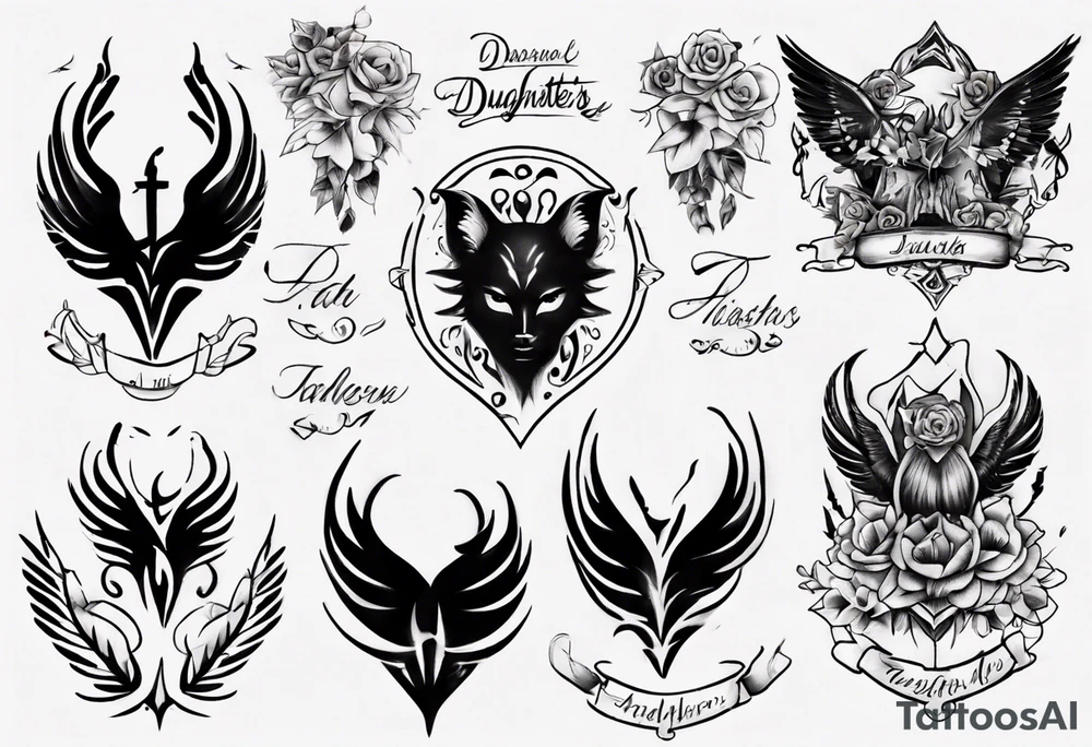 Daughters name tattoo idea