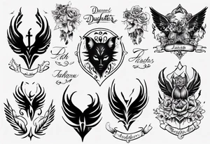 Daughters name tattoo idea