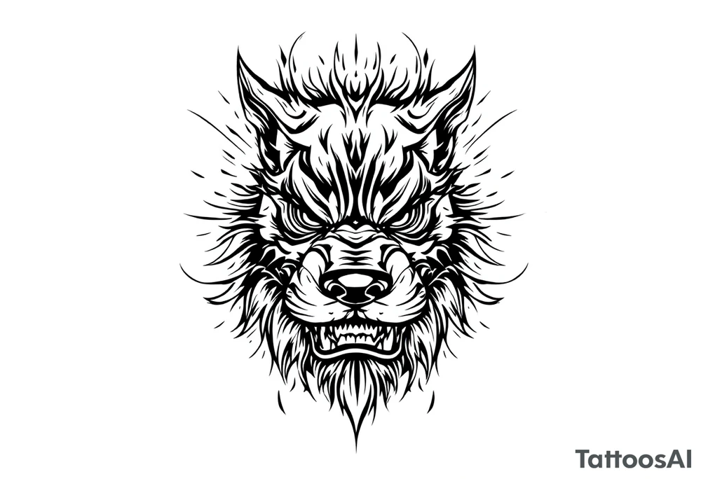 Japanese fu dog tattoo idea