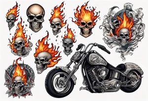 ghost rider tattoo idea
