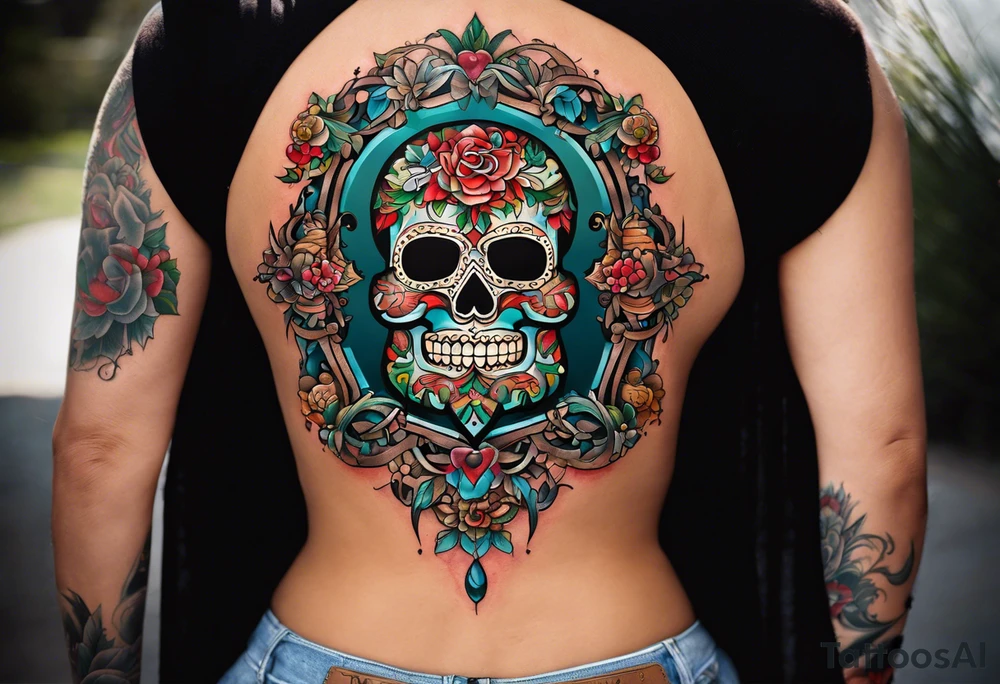 My moms name is Santa Cruz , want it across the top of my back , but not only the name but what it means in Spanish , holly cross tattoo idea