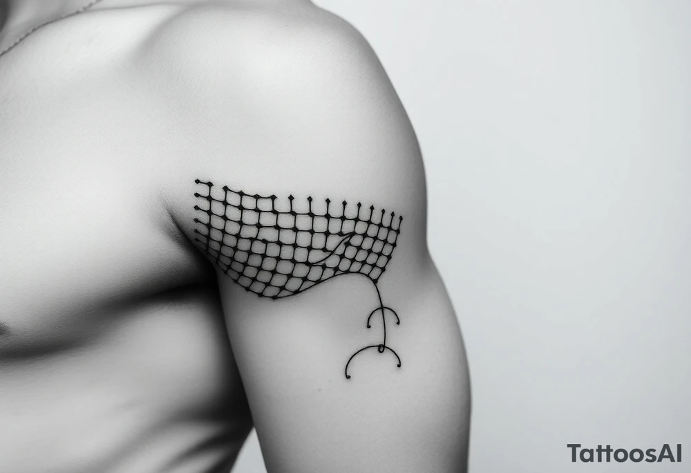 Thick sexy fishnets tattoo idea