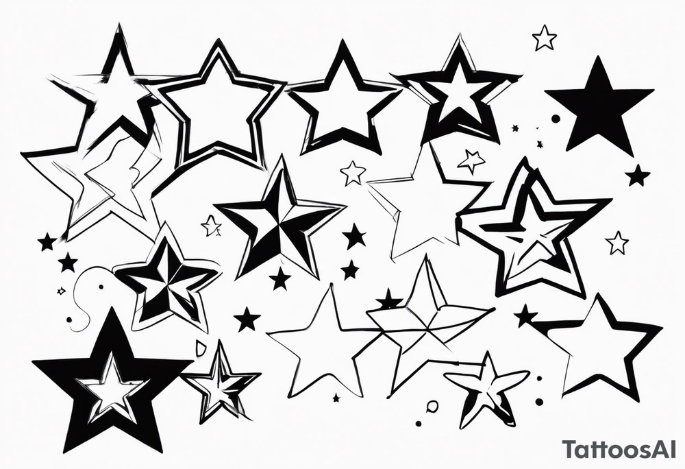 Five stars tattoo idea