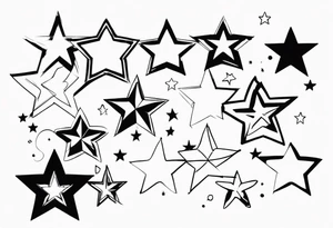 Five stars tattoo idea