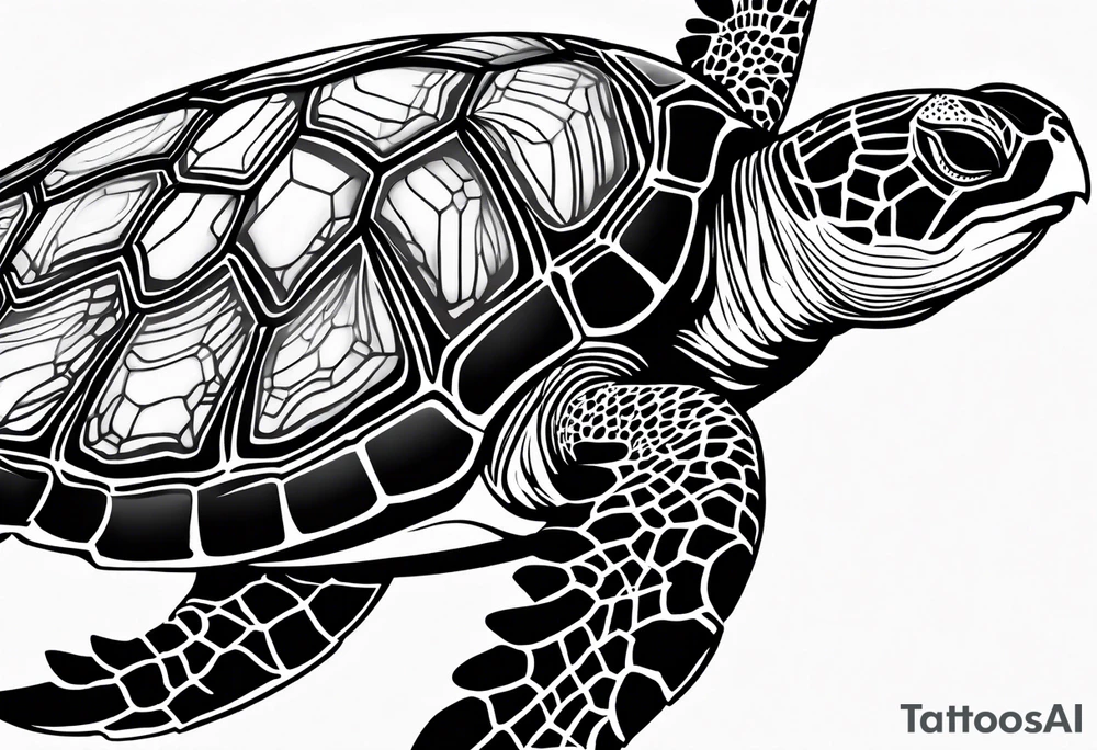 Sea turtle tattoo idea
