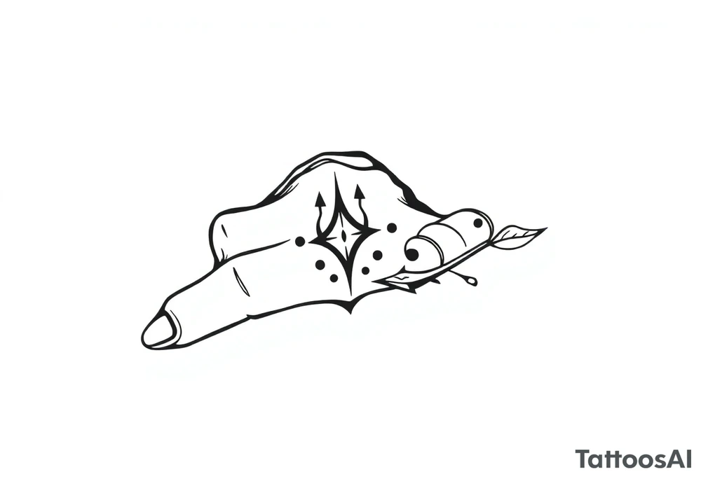 finger tattoo on the finger tattoo idea