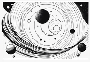 Cosmic Planetary System tattoo idea