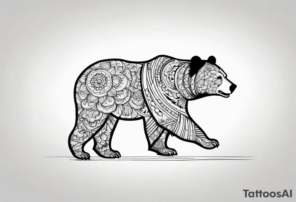Dancing bear tattoo idea