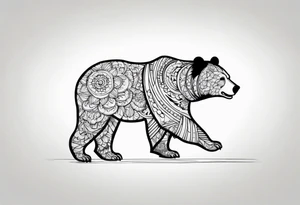 Dancing bear tattoo idea