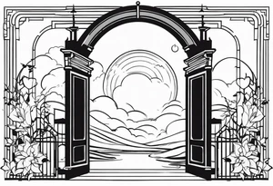 heaven gate vector tattoo idea