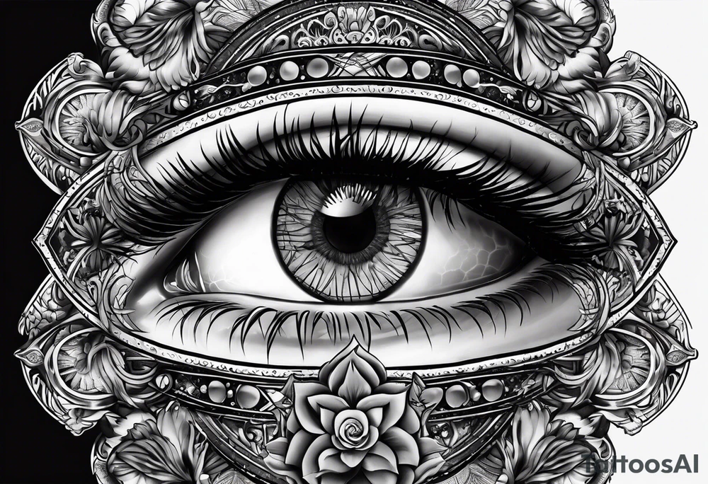 Occult eye tattoo idea