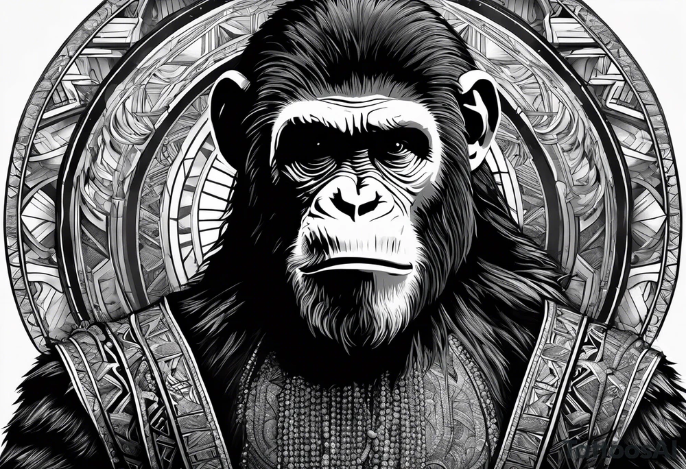 Caeser from planet of the apes tattoo idea