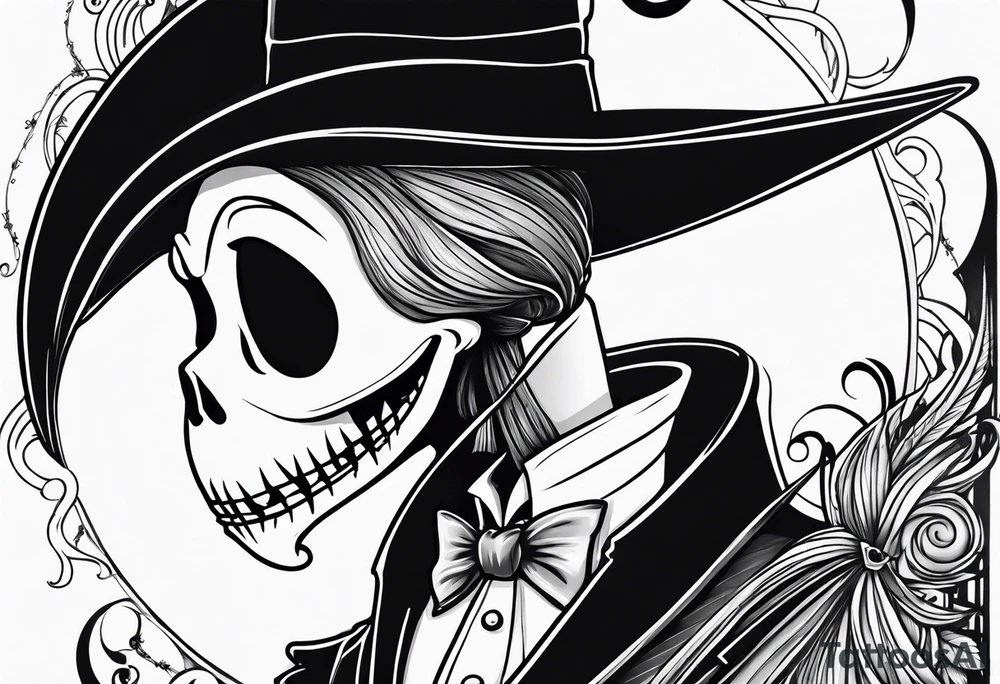 Halo head jack skellington tattoo idea