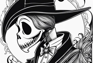 Halo head jack skellington tattoo idea