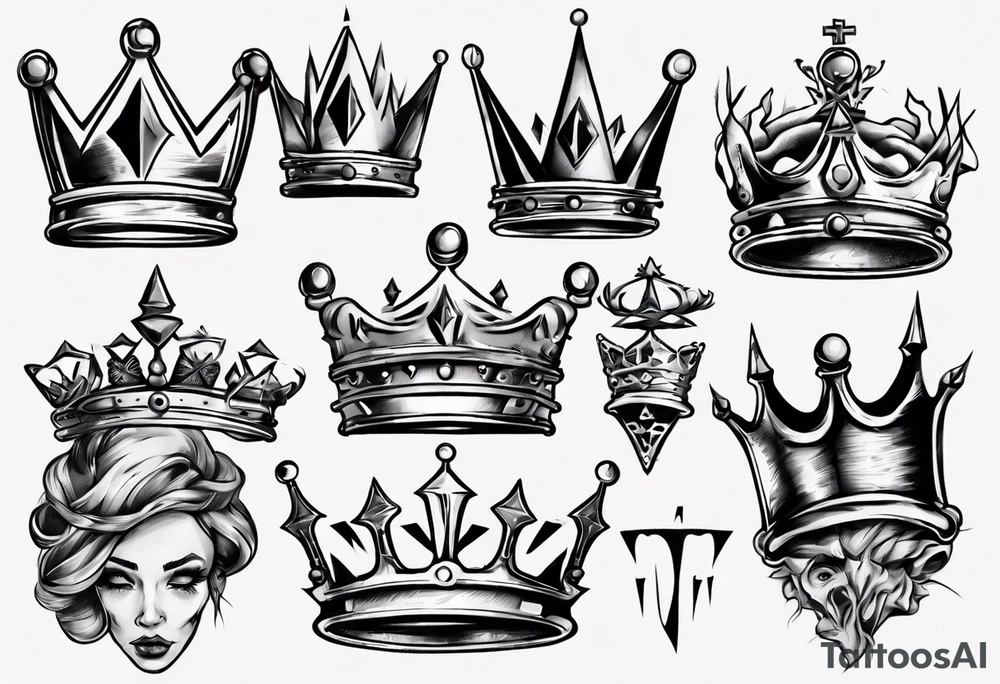 a kings crown tattoo idea