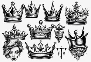 a kings crown tattoo idea