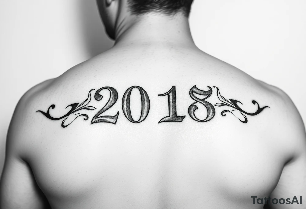 Date of birth tattoo idea