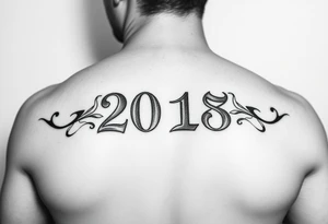 Date of birth tattoo idea