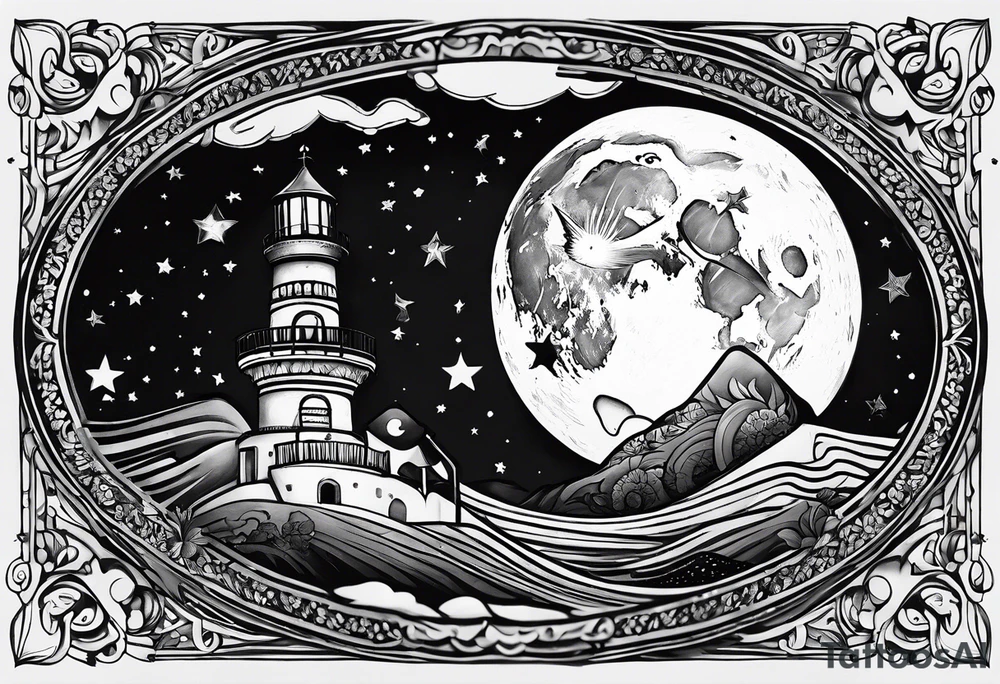 Goodnight moon and goodnight you, when you're all that I think about tattoo idea