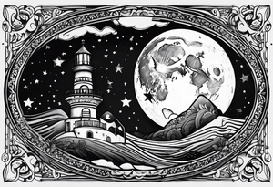 Goodnight moon and goodnight you, when you're all that I think about tattoo idea