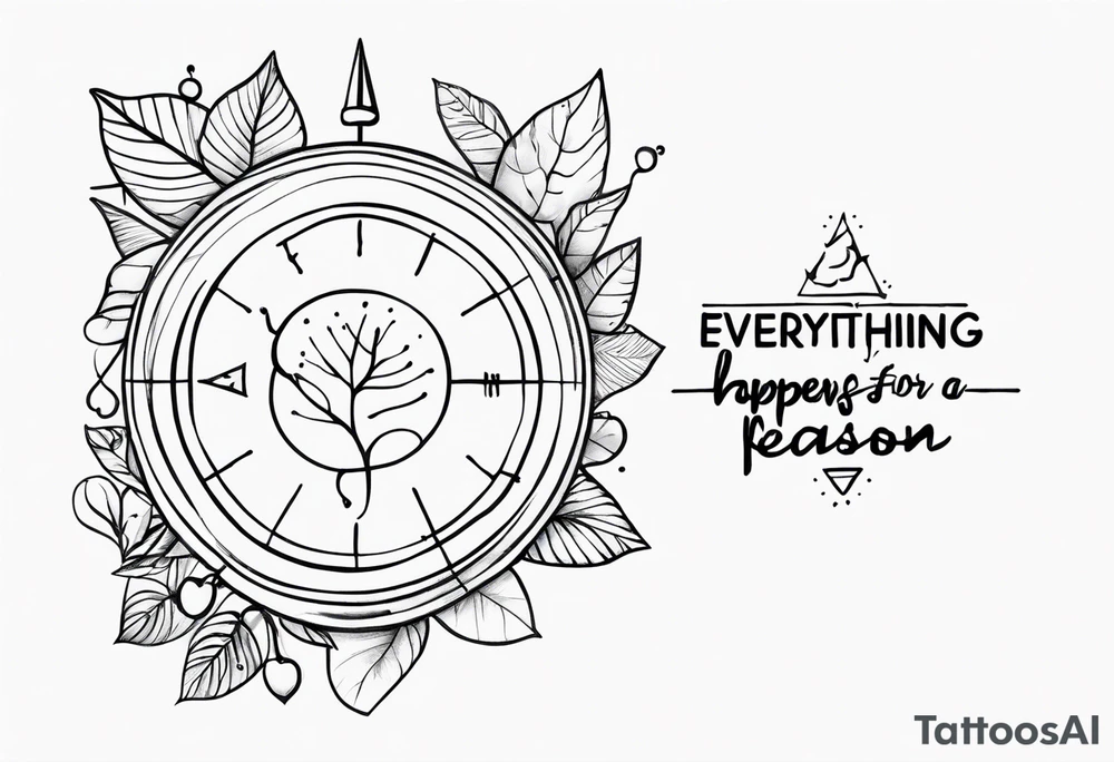 Everything happens for a reason tattoo idea