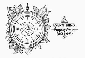 Everything happens for a reason tattoo idea
