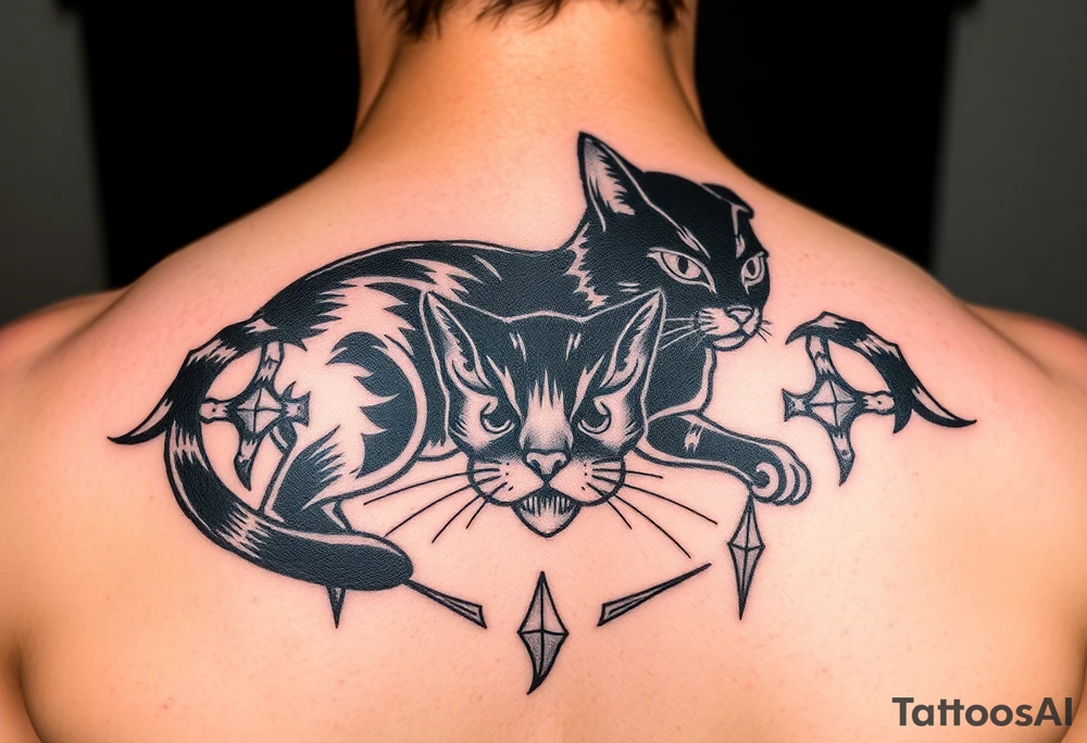 Black Cat tattoo idea
