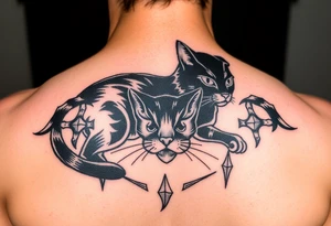 Black Cat tattoo idea