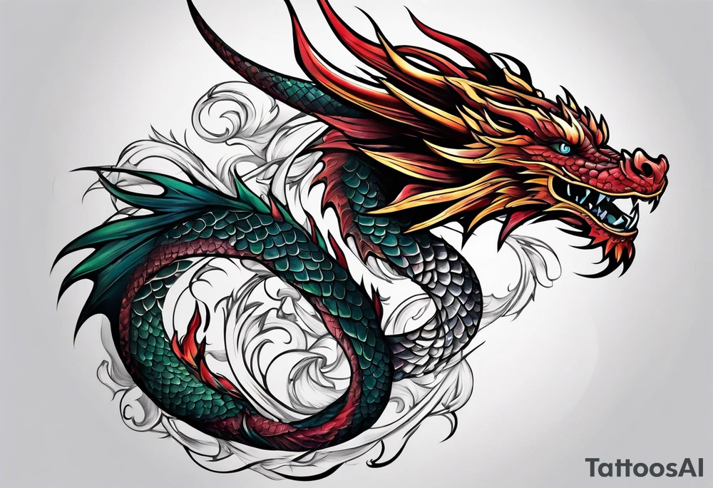 dragon tattoo idea