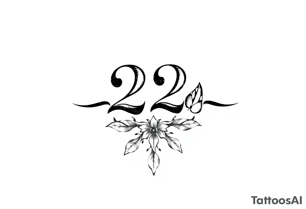a tatto that says 224 tattoo idea
