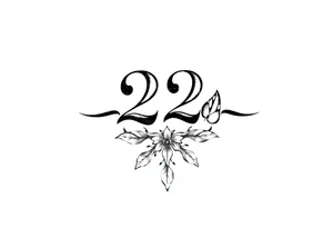 a tatto that says 224 tattoo idea