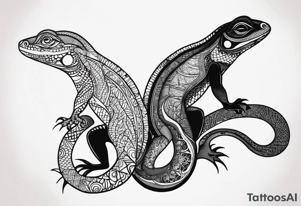 lizards tattoo idea