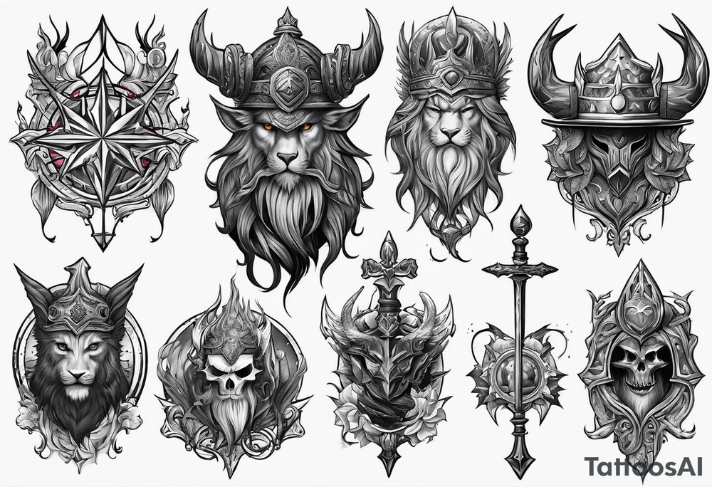 Wizardry, Weapons, Fantasy tattoo idea